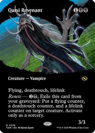 Qarsi Revenant (Borderless) (338) Foil - Tarkir: Dragonstorm