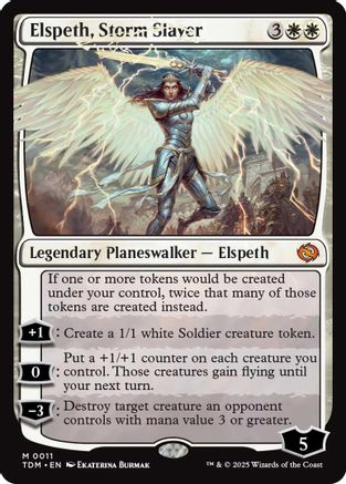 Elspeth, Storm Slayer (011) Foil - Tarkir: Dragonstorm