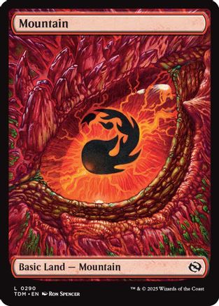 Mountain (290) Foil - Tarkir: Dragonstorm