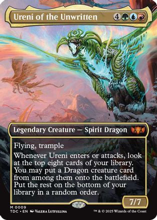 Ureni of the Unwritten (Borderless) (009) - Commander: Tarkir: Dragonstorm
