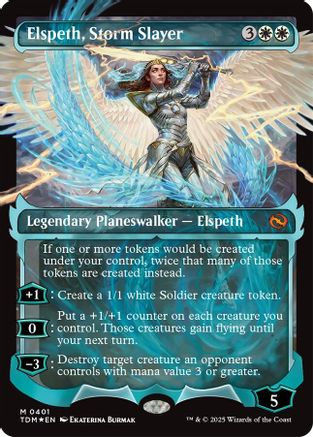 Elspeth, Storm Slayer (Showcase) (401) Foil - Tarkir: Dragonstorm