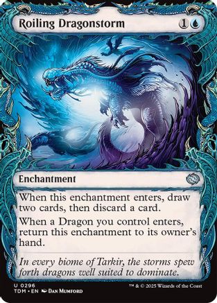 Roiling Dragonstorm (Showcase) (296) Foil - Tarkir: Dragonstorm