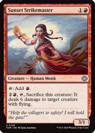 Sunset Strikemaster (126) Foil - Tarkir: Dragonstorm