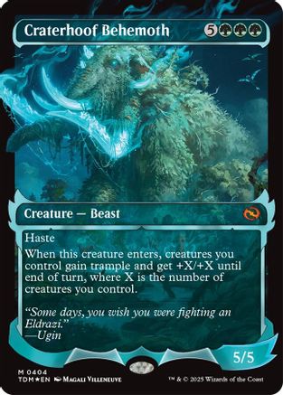 Craterhoof Behemoth (Showcase) (404) Foil - Tarkir: Dragonstorm