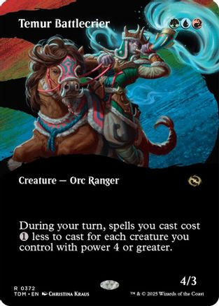 Temur Battlecrier (Borderless) (372) - Tarkir: Dragonstorm