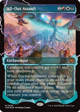 All-Out Assault (Showcase) (405) Foil - Tarkir: Dragonstorm