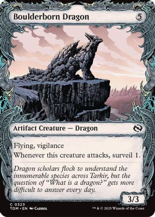 Boulderborn Dragon (Showcase) (323) Foil - Tarkir: Dragonstorm