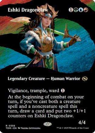 Eshki Dragonclaw (Borderless) (356) Foil - Tarkir: Dragonstorm