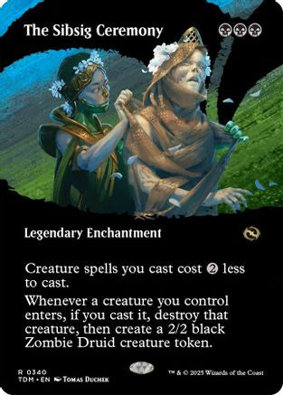 The Sibsig Ceremony (Borderless) (340) - Tarkir: Dragonstorm