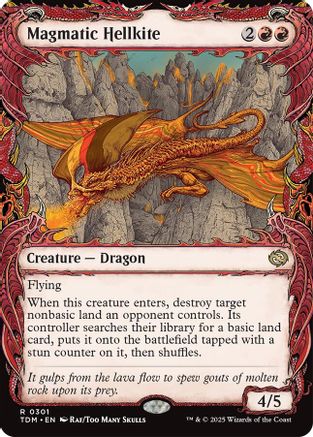Magmatic Hellkite (Showcase) (301) - Tarkir: Dragonstorm