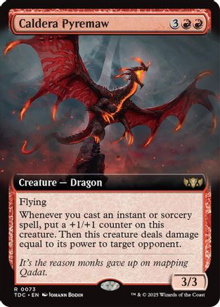 Caldera Pyremaw (Extended Art) (073) - Commander: Tarkir: Dragonstorm