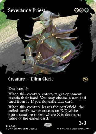 Severance Priest (Borderless) (369) Foil - Tarkir: Dragonstorm