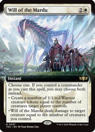 Will of the Mardu (Extended Art) (057) - Commander: Tarkir: Dragonstorm