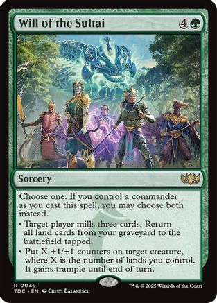 Will of the Sultai (049) - Commander: Tarkir: Dragonstorm