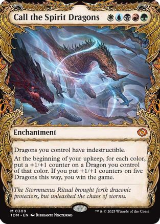 Call the Spirit Dragons (Showcase) (309) - Tarkir: Dragonstorm