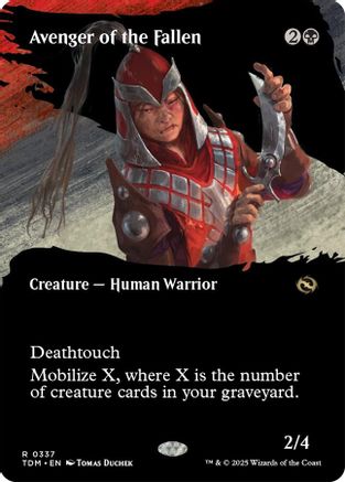 Avenger of the Fallen (Borderless) (337) Foil - Tarkir: Dragonstorm