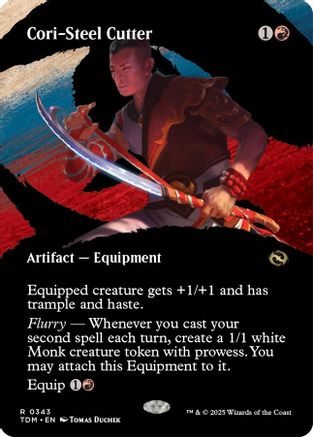 Cori-Steel Cutter (Borderless) (343) Foil - Tarkir: Dragonstorm