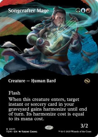 Songcrafter Mage (Borderless) (371) Foil - Tarkir: Dragonstorm