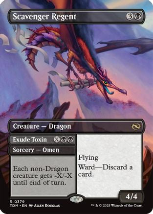 Scavenger Regent // Exude Toxin (Borderless) (379) Foil - Tarkir: Dragonstorm