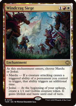 Windcrag Siege Foil (235) - Tarkir: Dragonstorm