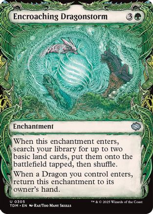Encroaching Dragonstorm (Showcase) (305) - Tarkir: Dragonstorm