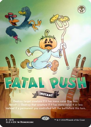 Fatal Push (1819) (Rainbow Foil) (1819) Foil - Secret Lair Drop Series