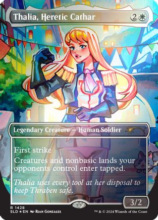 Thalia, Heretic Cathar (Rainbow Foil) (1428) Foil - Secret Lair Drop Series