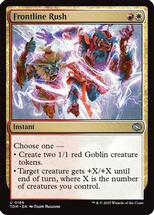 Frontline Rush (186) Foil - Tarkir: Dragonstorm