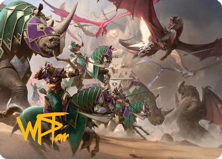 United Battlefront Art Card (5/54) (Gold-Stamped Signature) (005) - Art Series: Tarkir: Dragonstorm