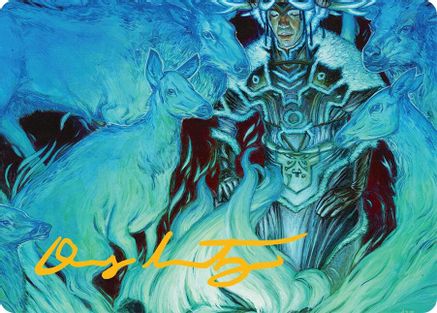 Unending Whisper Art Card (9/54) (Gold-Stamped Signature) (009) - Art Series: Tarkir: Dragonstorm