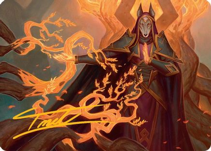 Abzan Devotee Art Card (10/54) (Gold-Stamped Signature) (010) - Art Series: Tarkir: Dragonstorm