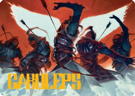 Desperate Measures Art Card (11/54) (Gold-Stamped Signature) (011) - Art Series: Tarkir: Dragonstorm