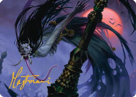 Qarsi Revenant Art Card (12/54) (Gold-Stamped Signature) (012) - Art Series: Tarkir: Dragonstorm