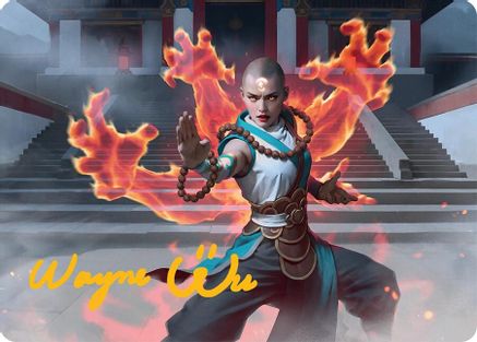 Flamehold Grappler Art Card (24/54) (Gold-Stamped Signature) (024) - Art Series: Tarkir: Dragonstorm