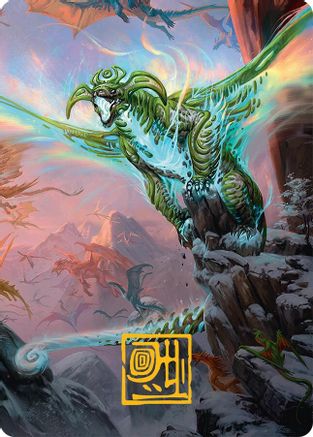 Ureni of the Unwritten Art Card (51/54) (Gold-Stamped Signature) (051) - Art Series: Tarkir: Dragonstorm