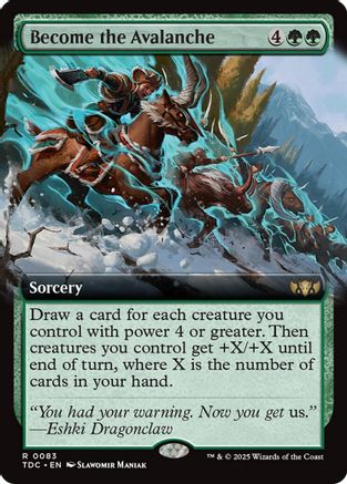 Become the Avalanche (Extended Art) (083) - Commander: Tarkir: Dragonstorm