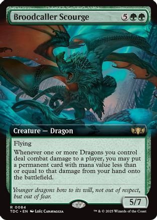 Broodcaller Scourge (Extended Art) (084) - Commander: Tarkir: Dragonstorm