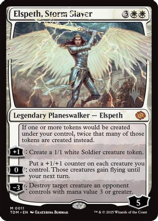 Elspeth, Storm Slayer Foil (011) - Promo Pack: Tarkir: Dragonstorm