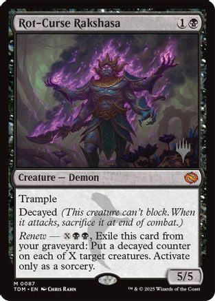 Rot-Curse Rakshasa (087) - Promo Pack: Tarkir: Dragonstorm