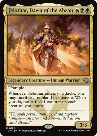 Felothar, Dawn of the Abzan (184) - Promo Pack: Tarkir: Dragonstorm