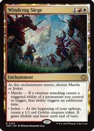 Windcrag Siege Foil (235) - Promo Pack: Tarkir: Dragonstorm