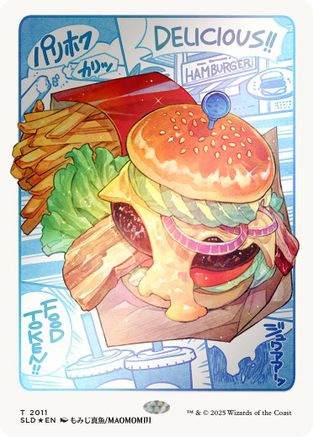 Food Token (2011) (Rainbow Foil) (2011) Foil - Secret Lair Drop Series