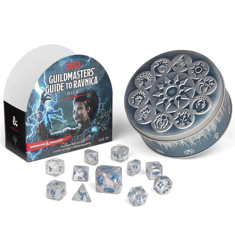 Guildmasters’ Guide to Ravnica Poly Dice set | Silver Goblin