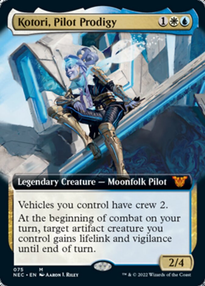 Kotori, Pilot Prodigy (Extended Art) [Kamigawa: Neon Dynasty Commander] | Silver Goblin