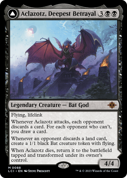 Aclazotz, Deepest Betrayal // Temple of the Dead [The Lost Caverns of Ixalan] Foil