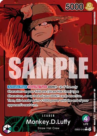 Monkey.D.Luffy (Alternate Art) (EB02-010) Foil