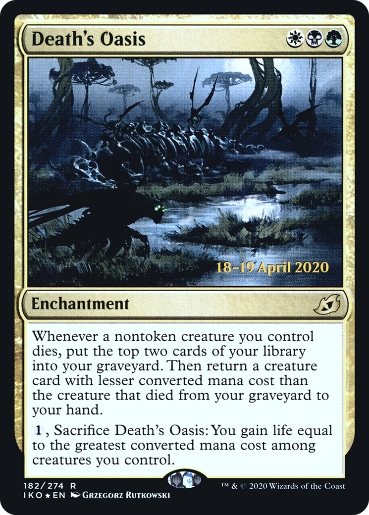 Death's Oasis [Ikoria: Lair of Behemoths Prerelease Promos] | Silver Goblin