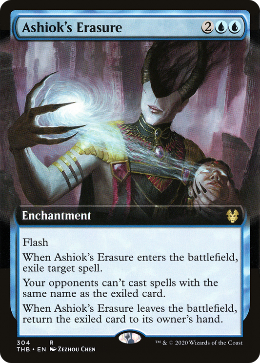 Ashiok's Erasure (Extended Art) [Theros Beyond Death] Foil