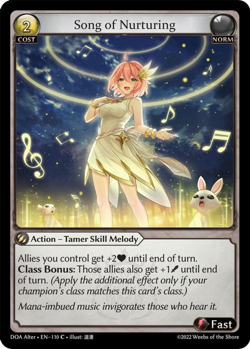 Song of Nurturing (110) [Dawn of Ashes: Alter Edition] Foil