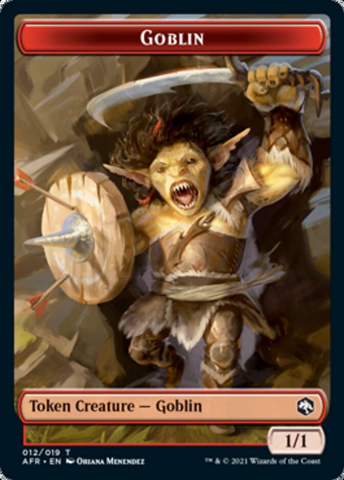 Dungeon of the Mad Mage // Goblin Double-Sided Token [Dungeons & Dragons: Adventures in the Forgotten Realms Tokens] | Silver Goblin